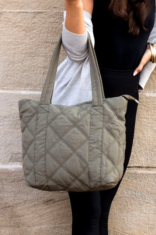 Image Quilted Tote
