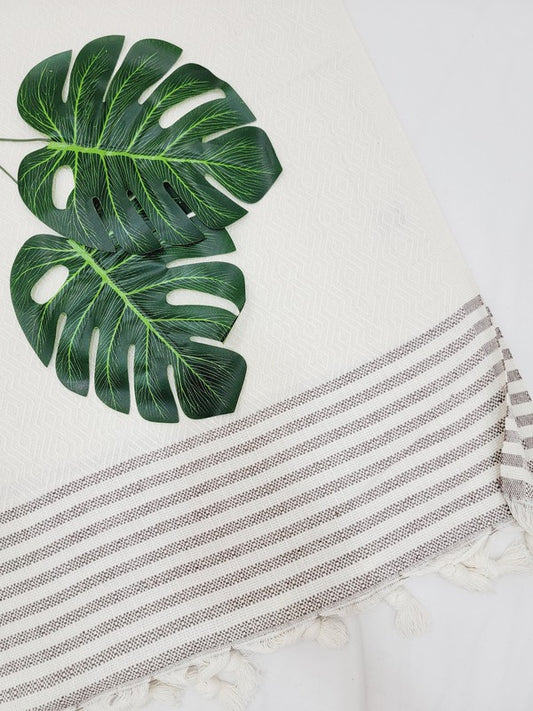 Image Throw Blanket XLarge Authentic Wave,Turkish cotton