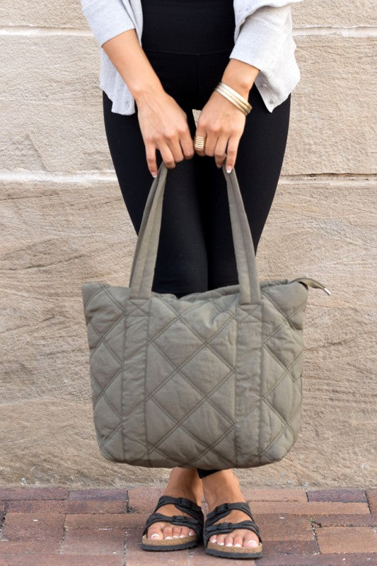 Image Quilted Tote