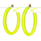 Pop Color Acrylic Fashion Hoops