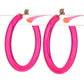 Pop Color Acrylic Fashion Hoops